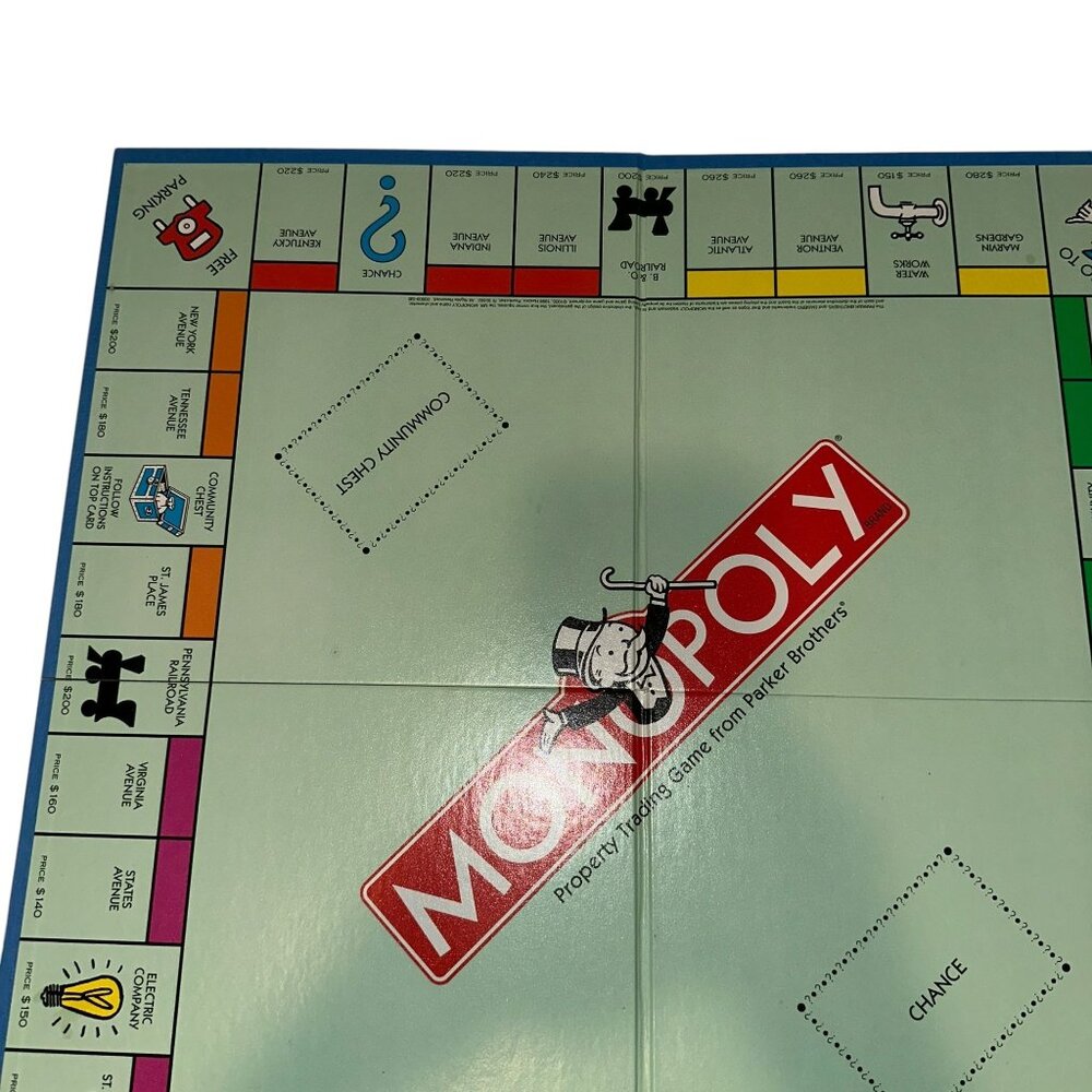 Vintage 1998 Monopoly Game Board Foldable Replacement Parts Multicolor - Picture 2 of 7